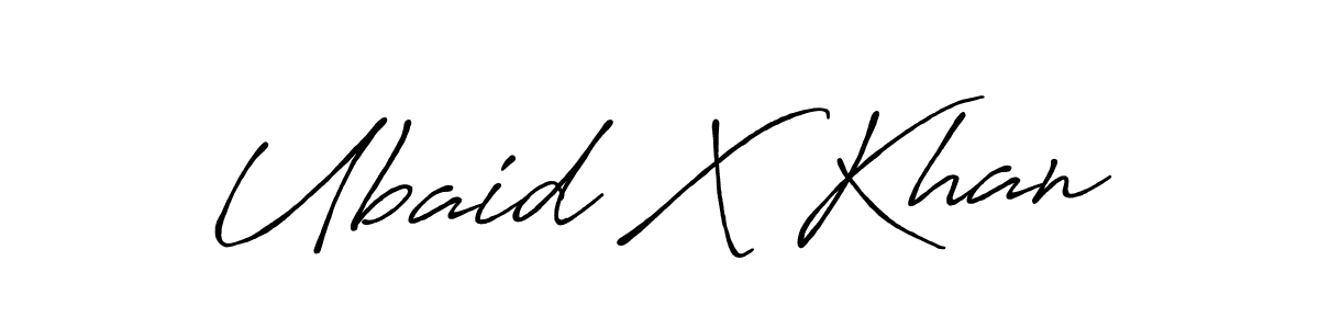 Similarly Antro_Vectra_Bolder is the best handwritten signature design. Signature creator online .You can use it as an online autograph creator for name Ubaid X Khan. Ubaid X Khan signature style 7 images and pictures png