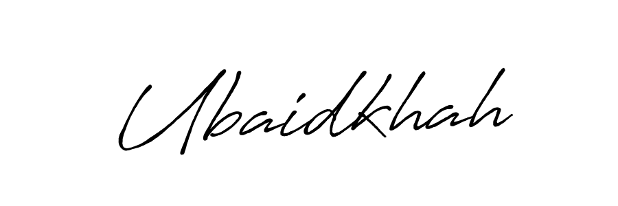 Design your own signature with our free online signature maker. With this signature software, you can create a handwritten (Antro_Vectra_Bolder) signature for name Ubaidkhah. Ubaidkhah signature style 7 images and pictures png