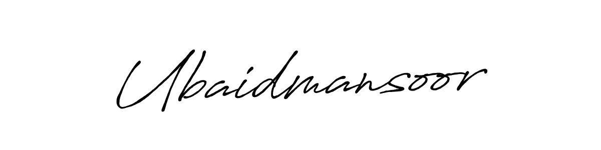 Similarly Antro_Vectra_Bolder is the best handwritten signature design. Signature creator online .You can use it as an online autograph creator for name Ubaidmansoor. Ubaidmansoor signature style 7 images and pictures png