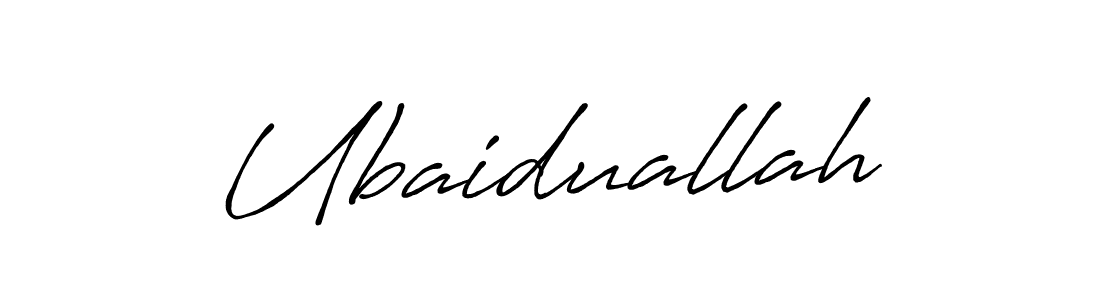 How to make Ubaiduallah name signature. Use Antro_Vectra_Bolder style for creating short signs online. This is the latest handwritten sign. Ubaiduallah signature style 7 images and pictures png