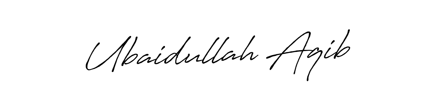 Also You can easily find your signature by using the search form. We will create Ubaidullah Aqib name handwritten signature images for you free of cost using Antro_Vectra_Bolder sign style. Ubaidullah Aqib signature style 7 images and pictures png