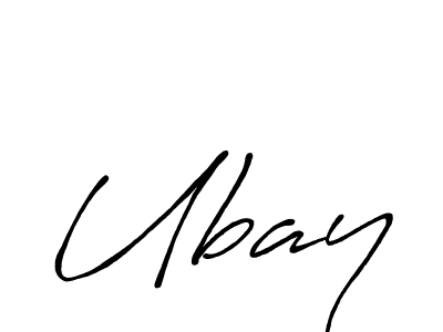 Use a signature maker to create a handwritten signature online. With this signature software, you can design (Antro_Vectra_Bolder) your own signature for name Ubay. Ubay signature style 7 images and pictures png