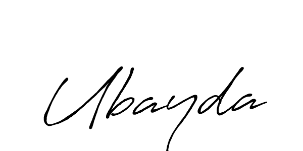 Create a beautiful signature design for name Ubayda. With this signature (Antro_Vectra_Bolder) fonts, you can make a handwritten signature for free. Ubayda signature style 7 images and pictures png