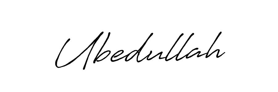 Make a beautiful signature design for name Ubedullah. With this signature (Antro_Vectra_Bolder) style, you can create a handwritten signature for free. Ubedullah signature style 7 images and pictures png