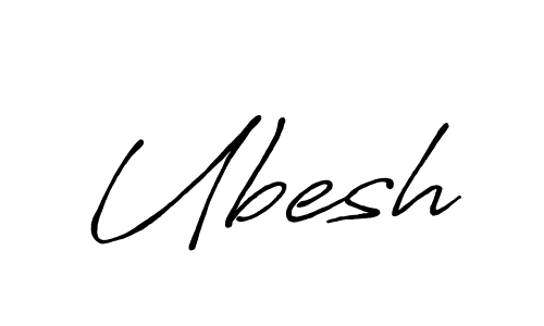 Also we have Ubesh name is the best signature style. Create professional handwritten signature collection using Antro_Vectra_Bolder autograph style. Ubesh signature style 7 images and pictures png