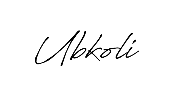 Make a beautiful signature design for name Ubkoli. With this signature (Antro_Vectra_Bolder) style, you can create a handwritten signature for free. Ubkoli signature style 7 images and pictures png