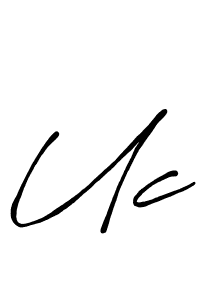 Make a beautiful signature design for name Uc. With this signature (Antro_Vectra_Bolder) style, you can create a handwritten signature for free. Uc signature style 7 images and pictures png