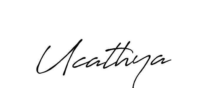 Also we have Ucathya name is the best signature style. Create professional handwritten signature collection using Antro_Vectra_Bolder autograph style. Ucathya signature style 7 images and pictures png