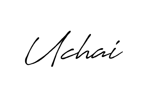 You should practise on your own different ways (Antro_Vectra_Bolder) to write your name (Uchai) in signature. don't let someone else do it for you. Uchai signature style 7 images and pictures png