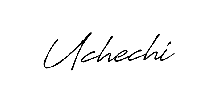 Make a beautiful signature design for name Uchechi. With this signature (Antro_Vectra_Bolder) style, you can create a handwritten signature for free. Uchechi signature style 7 images and pictures png