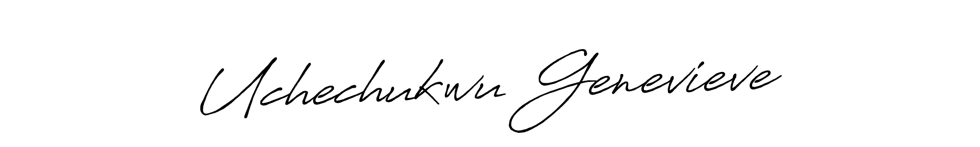 Antro_Vectra_Bolder is a professional signature style that is perfect for those who want to add a touch of class to their signature. It is also a great choice for those who want to make their signature more unique. Get Uchechukwu Genevieve name to fancy signature for free. Uchechukwu Genevieve signature style 7 images and pictures png