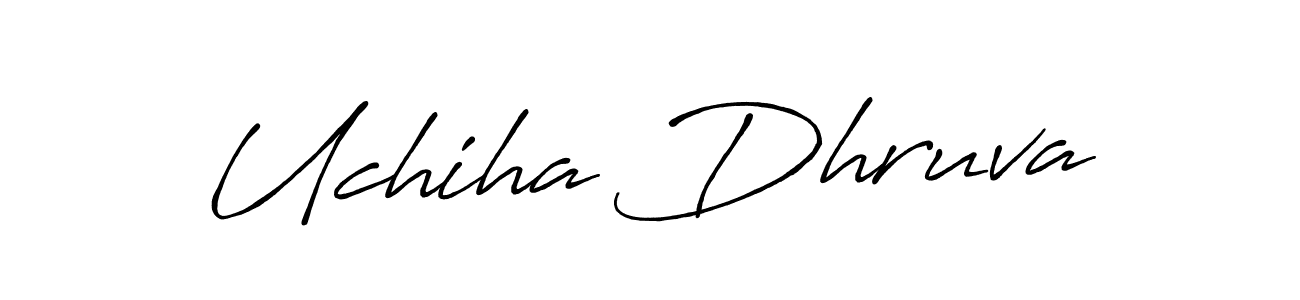 Once you've used our free online signature maker to create your best signature Antro_Vectra_Bolder style, it's time to enjoy all of the benefits that Uchiha Dhruva name signing documents. Uchiha Dhruva signature style 7 images and pictures png