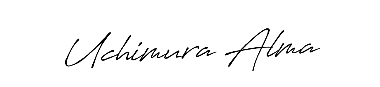 See photos of Uchimura Alma official signature by Spectra . Check more albums & portfolios. Read reviews & check more about Antro_Vectra_Bolder font. Uchimura Alma signature style 7 images and pictures png