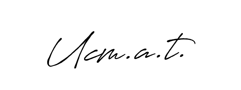 You should practise on your own different ways (Antro_Vectra_Bolder) to write your name (Ucm.a.t.) in signature. don't let someone else do it for you. Ucm.a.t. signature style 7 images and pictures png