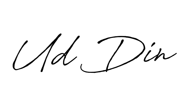 The best way (Antro_Vectra_Bolder) to make a short signature is to pick only two or three words in your name. The name Ud Din include a total of six letters. For converting this name. Ud Din signature style 7 images and pictures png