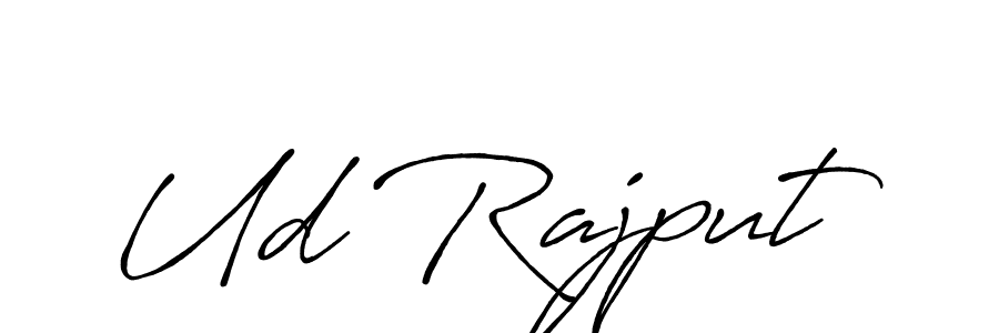 How to make Ud Rajput name signature. Use Antro_Vectra_Bolder style for creating short signs online. This is the latest handwritten sign. Ud Rajput signature style 7 images and pictures png