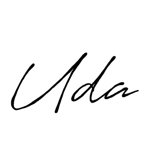 How to make Uda name signature. Use Antro_Vectra_Bolder style for creating short signs online. This is the latest handwritten sign. Uda signature style 7 images and pictures png