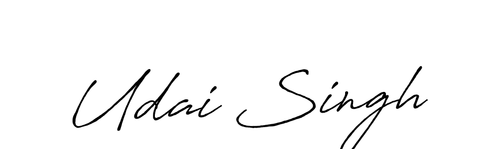 Design your own signature with our free online signature maker. With this signature software, you can create a handwritten (Antro_Vectra_Bolder) signature for name Udai Singh. Udai Singh signature style 7 images and pictures png