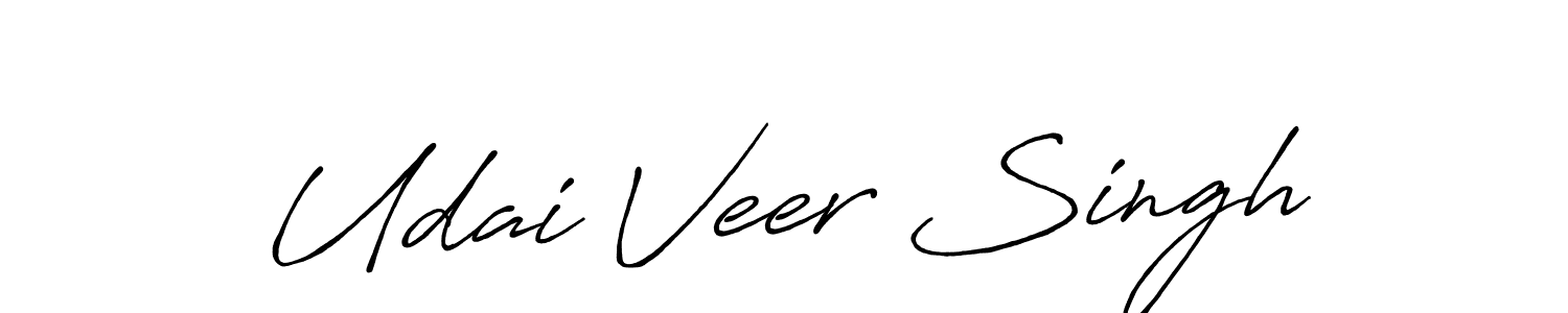 Also we have Udai Veer Singh name is the best signature style. Create professional handwritten signature collection using Antro_Vectra_Bolder autograph style. Udai Veer Singh signature style 7 images and pictures png