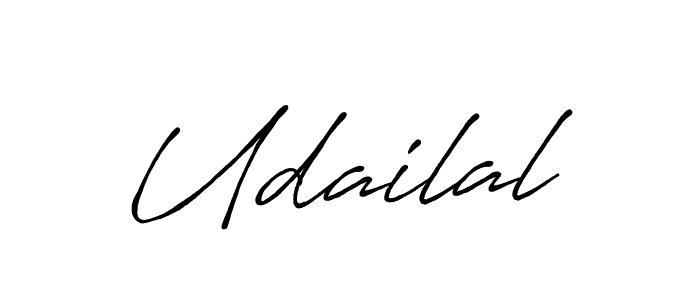 Design your own signature with our free online signature maker. With this signature software, you can create a handwritten (Antro_Vectra_Bolder) signature for name Udailal. Udailal signature style 7 images and pictures png