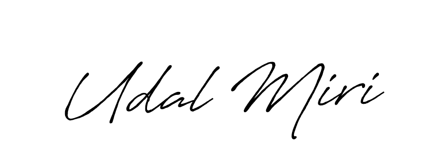 Create a beautiful signature design for name Udal Miri. With this signature (Antro_Vectra_Bolder) fonts, you can make a handwritten signature for free. Udal Miri signature style 7 images and pictures png