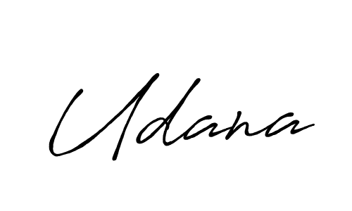 Make a beautiful signature design for name Udana. With this signature (Antro_Vectra_Bolder) style, you can create a handwritten signature for free. Udana signature style 7 images and pictures png