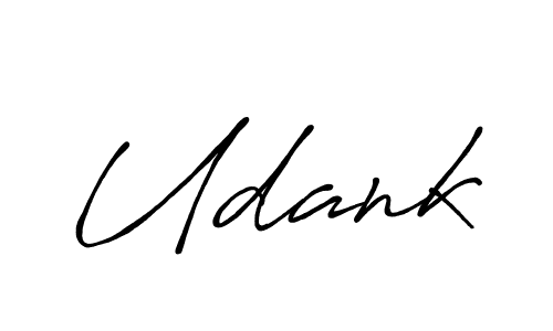 Use a signature maker to create a handwritten signature online. With this signature software, you can design (Antro_Vectra_Bolder) your own signature for name Udank. Udank signature style 7 images and pictures png