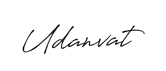 Use a signature maker to create a handwritten signature online. With this signature software, you can design (Antro_Vectra_Bolder) your own signature for name Udanvat. Udanvat signature style 7 images and pictures png