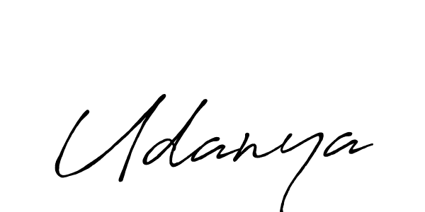 Also You can easily find your signature by using the search form. We will create Udanya name handwritten signature images for you free of cost using Antro_Vectra_Bolder sign style. Udanya signature style 7 images and pictures png