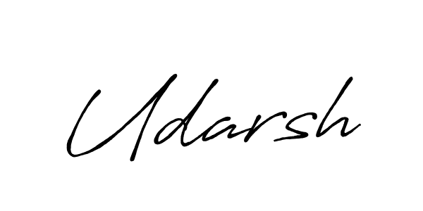 How to make Udarsh name signature. Use Antro_Vectra_Bolder style for creating short signs online. This is the latest handwritten sign. Udarsh signature style 7 images and pictures png