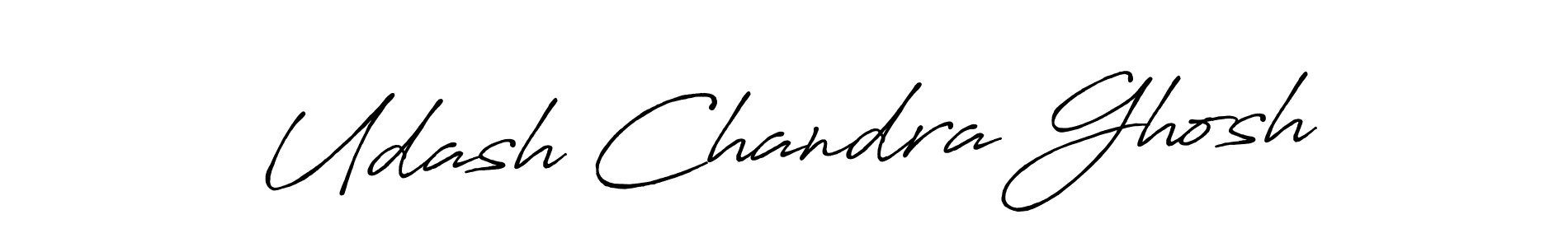 Make a beautiful signature design for name Udash Chandra Ghosh. With this signature (Antro_Vectra_Bolder) style, you can create a handwritten signature for free. Udash Chandra Ghosh signature style 7 images and pictures png