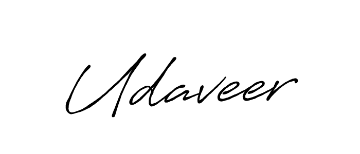 Make a beautiful signature design for name Udaveer. With this signature (Antro_Vectra_Bolder) style, you can create a handwritten signature for free. Udaveer signature style 7 images and pictures png