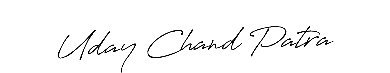 Create a beautiful signature design for name Uday Chand Patra. With this signature (Antro_Vectra_Bolder) fonts, you can make a handwritten signature for free. Uday Chand Patra signature style 7 images and pictures png