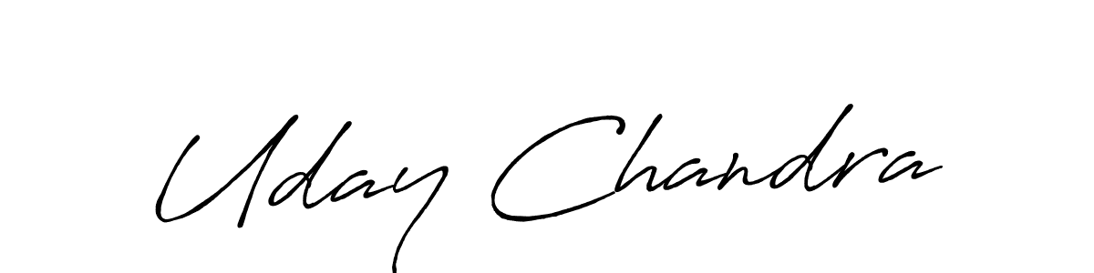 How to make Uday Chandra signature? Antro_Vectra_Bolder is a professional autograph style. Create handwritten signature for Uday Chandra name. Uday Chandra signature style 7 images and pictures png