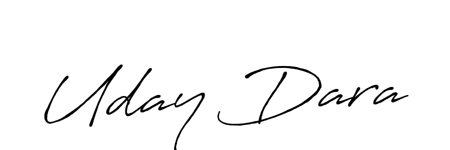 How to make Uday Dara name signature. Use Antro_Vectra_Bolder style for creating short signs online. This is the latest handwritten sign. Uday Dara signature style 7 images and pictures png