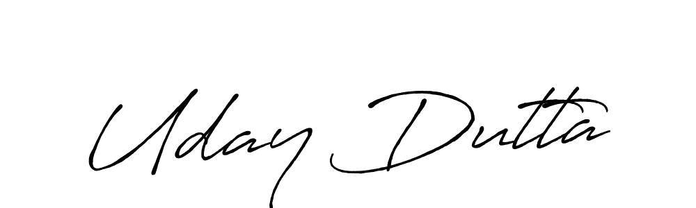 How to make Uday Dutta signature? Antro_Vectra_Bolder is a professional autograph style. Create handwritten signature for Uday Dutta name. Uday Dutta signature style 7 images and pictures png