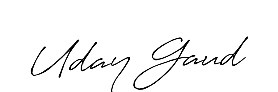 How to Draw Uday Gaud signature style? Antro_Vectra_Bolder is a latest design signature styles for name Uday Gaud. Uday Gaud signature style 7 images and pictures png