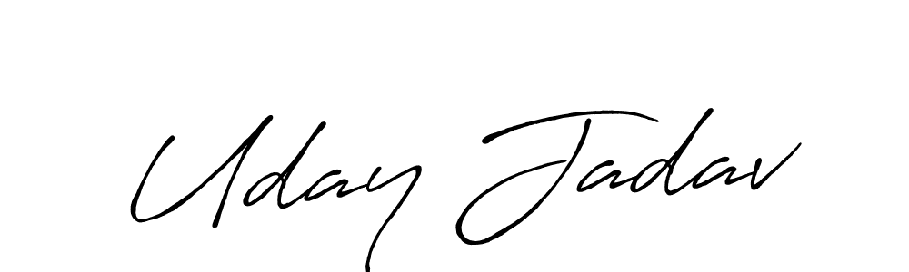 This is the best signature style for the Uday Jadav name. Also you like these signature font (Antro_Vectra_Bolder). Mix name signature. Uday Jadav signature style 7 images and pictures png