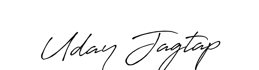 Uday Jagtap stylish signature style. Best Handwritten Sign (Antro_Vectra_Bolder) for my name. Handwritten Signature Collection Ideas for my name Uday Jagtap. Uday Jagtap signature style 7 images and pictures png