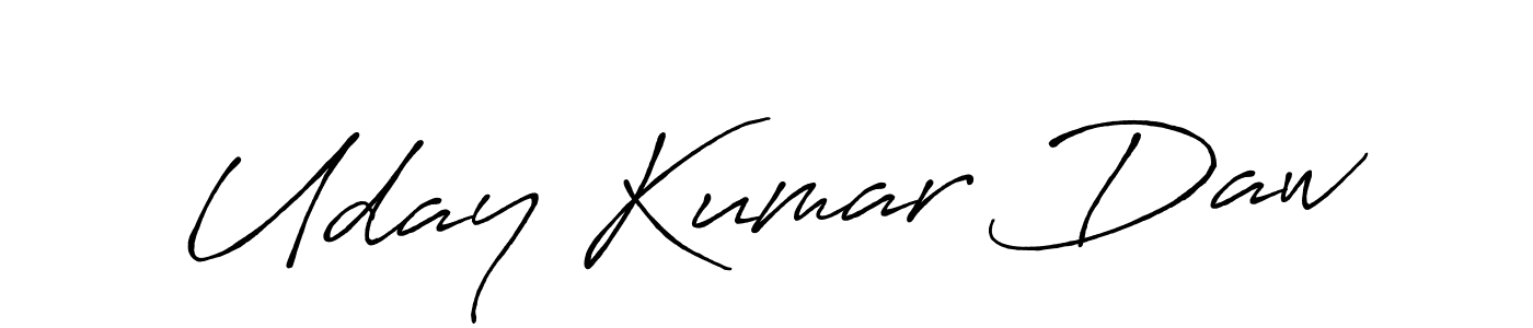 How to make Uday Kumar Daw signature? Antro_Vectra_Bolder is a professional autograph style. Create handwritten signature for Uday Kumar Daw name. Uday Kumar Daw signature style 7 images and pictures png