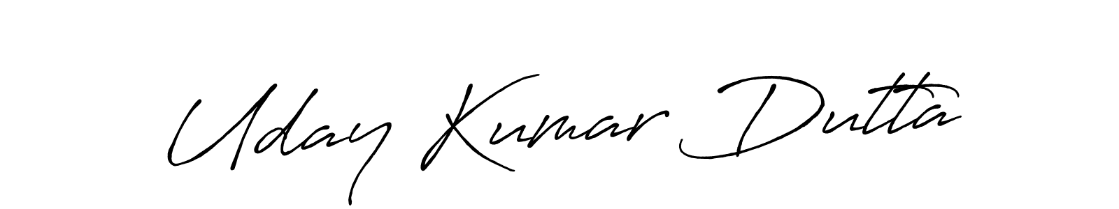How to make Uday Kumar Dutta name signature. Use Antro_Vectra_Bolder style for creating short signs online. This is the latest handwritten sign. Uday Kumar Dutta signature style 7 images and pictures png