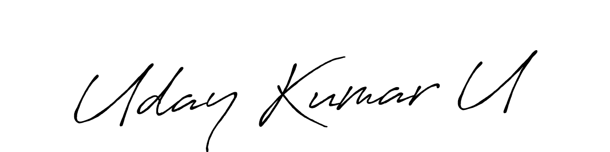 Make a beautiful signature design for name Uday Kumar U. Use this online signature maker to create a handwritten signature for free. Uday Kumar U signature style 7 images and pictures png