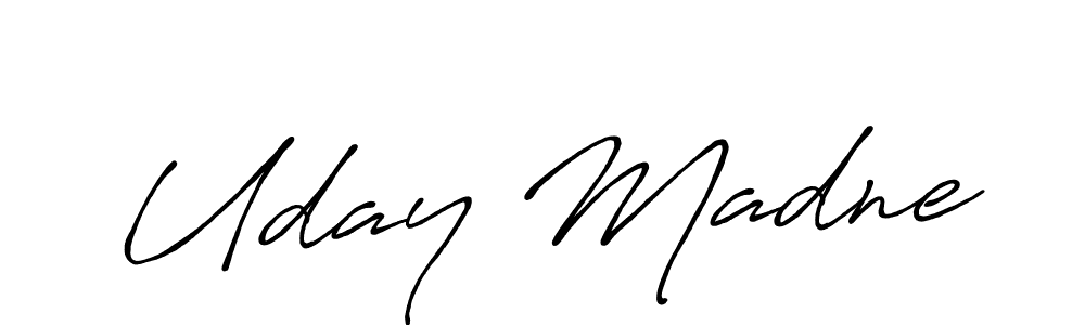 You should practise on your own different ways (Antro_Vectra_Bolder) to write your name (Uday Madne) in signature. don't let someone else do it for you. Uday Madne signature style 7 images and pictures png