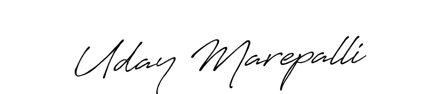 How to make Uday Marepalli signature? Antro_Vectra_Bolder is a professional autograph style. Create handwritten signature for Uday Marepalli name. Uday Marepalli signature style 7 images and pictures png