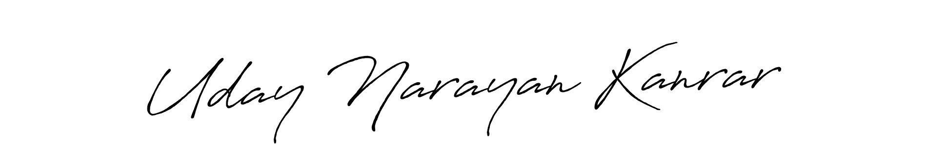 Use a signature maker to create a handwritten signature online. With this signature software, you can design (Antro_Vectra_Bolder) your own signature for name Uday Narayan Kanrar. Uday Narayan Kanrar signature style 7 images and pictures png