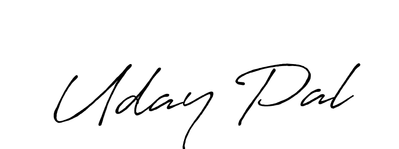 Make a beautiful signature design for name Uday Pal. With this signature (Antro_Vectra_Bolder) style, you can create a handwritten signature for free. Uday Pal signature style 7 images and pictures png