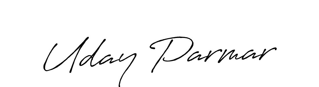 How to make Uday Parmar signature? Antro_Vectra_Bolder is a professional autograph style. Create handwritten signature for Uday Parmar name. Uday Parmar signature style 7 images and pictures png