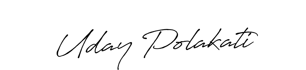 This is the best signature style for the Uday Polakati name. Also you like these signature font (Antro_Vectra_Bolder). Mix name signature. Uday Polakati signature style 7 images and pictures png