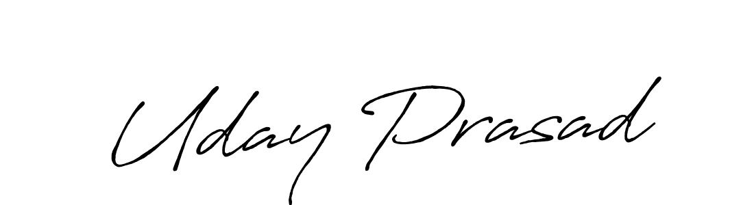 The best way (Antro_Vectra_Bolder) to make a short signature is to pick only two or three words in your name. The name Uday Prasad include a total of six letters. For converting this name. Uday Prasad signature style 7 images and pictures png