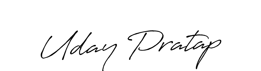 Make a beautiful signature design for name Uday Pratap. With this signature (Antro_Vectra_Bolder) style, you can create a handwritten signature for free. Uday Pratap signature style 7 images and pictures png